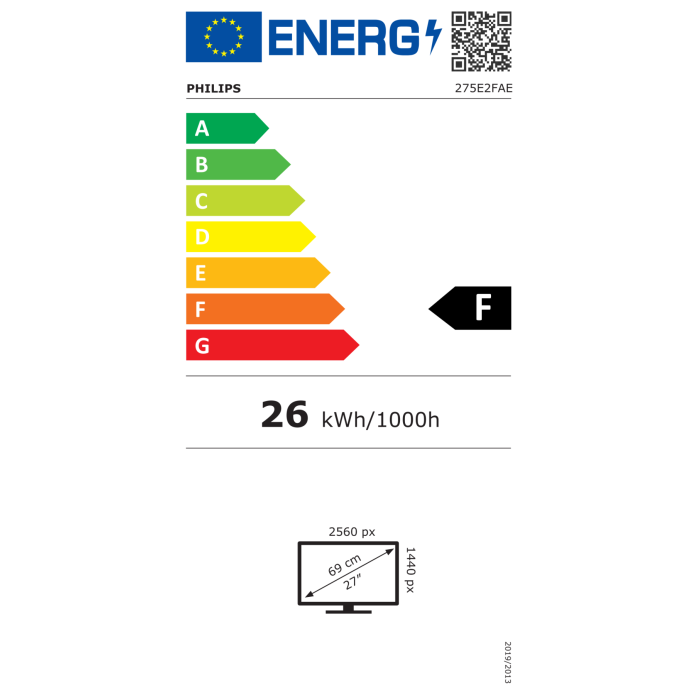 Philips 275E2FAE QHD IPS 27" monitor