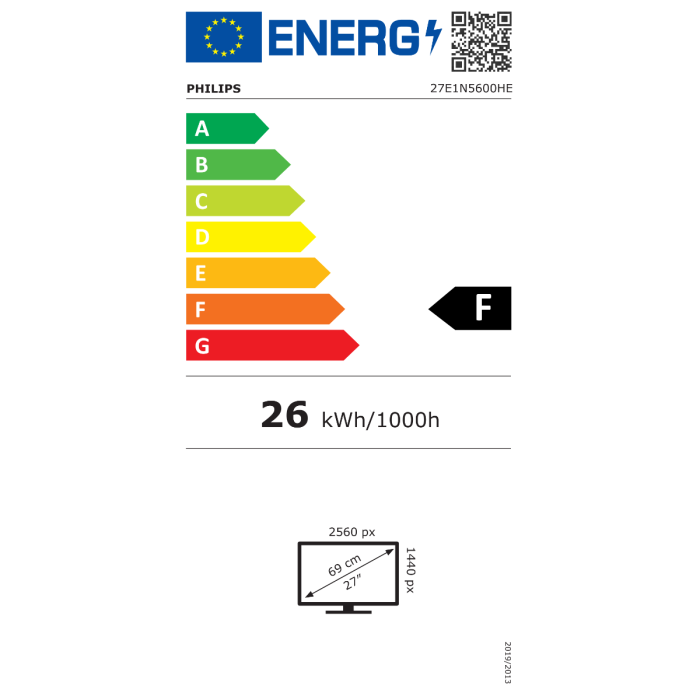 Philips 27E1N5600HE 27" IPS QHD 75 Hz monitor