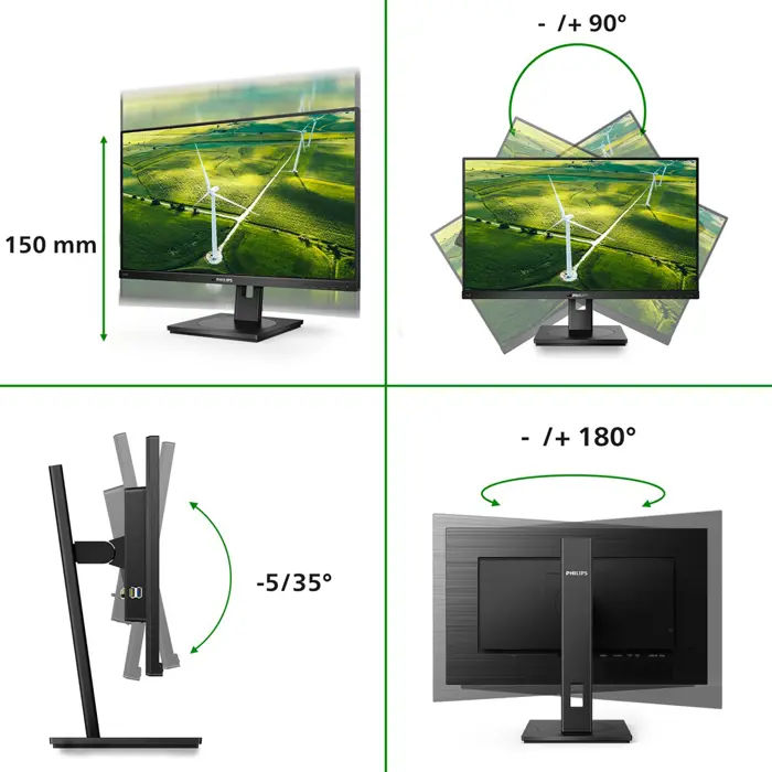 Philips 60,5cm (23,8") 242B1G 16:09 DVI+HDMI+DP+USB IPS