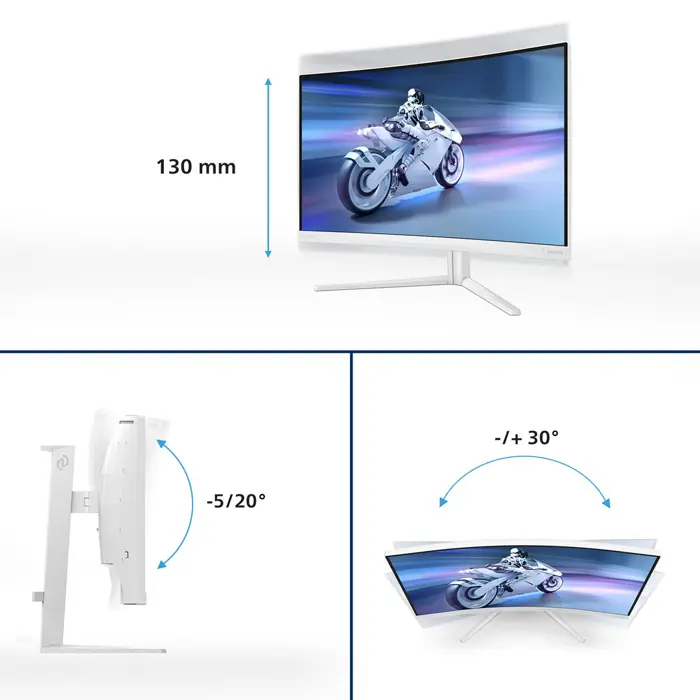 Philips 68,5cm (27,0") 27M2C5501 16:09 2xHDMI+DP Curved wh.
