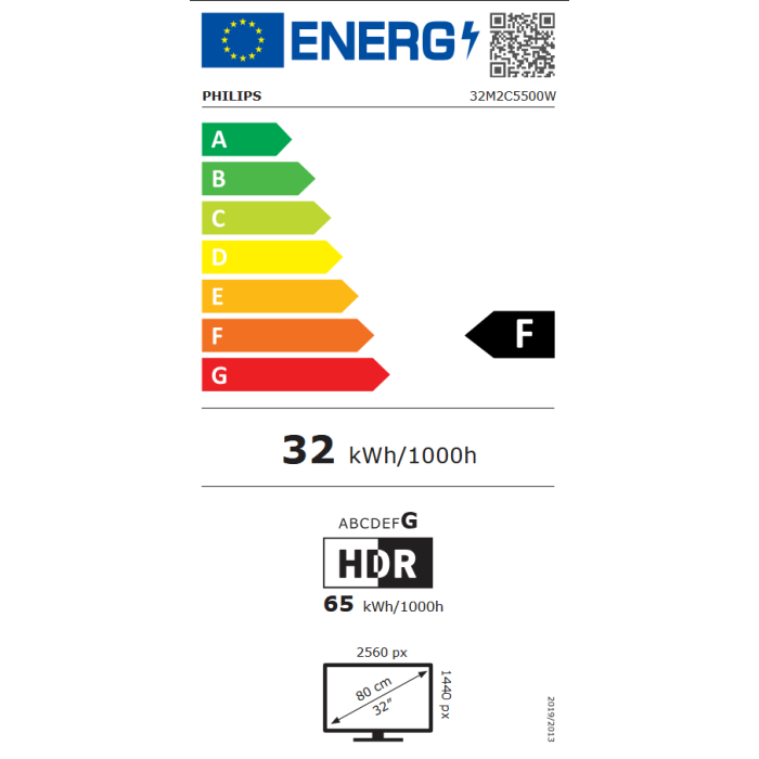 Philips Evnia 32M2C5500W 32" VA QHD 240Hz monitor
