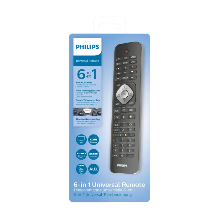 Philips univerzalni daljinski upravljač 6u1