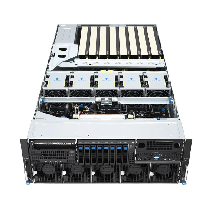 Platforma Asus Rack (1U) RS501A-E12-RS4 AMD Epyc 9005/9004 (4x NVMe/SATA HS, 2xM.2, 2x1Gbe, IPMI, 1+1 1600W )