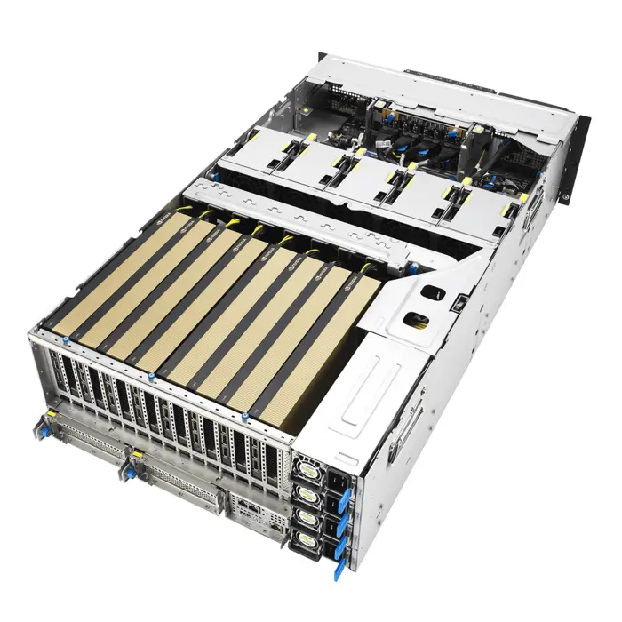 Platforma Asus Rack (1U) RS501A-E12-RS4 AMD Epyc 9005/9004 (4x NVMe/SATA HS, 2xM.2, 2x1Gbe, IPMI, 1+1 1600W )