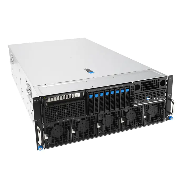 Platforma Asus Rack (1U) RS501A-E12-RS4 AMD Epyc 9005/9004 (4x NVMe/SATA HS, 2xM.2, 2x1Gbe, IPMI, 1+1 1600W )