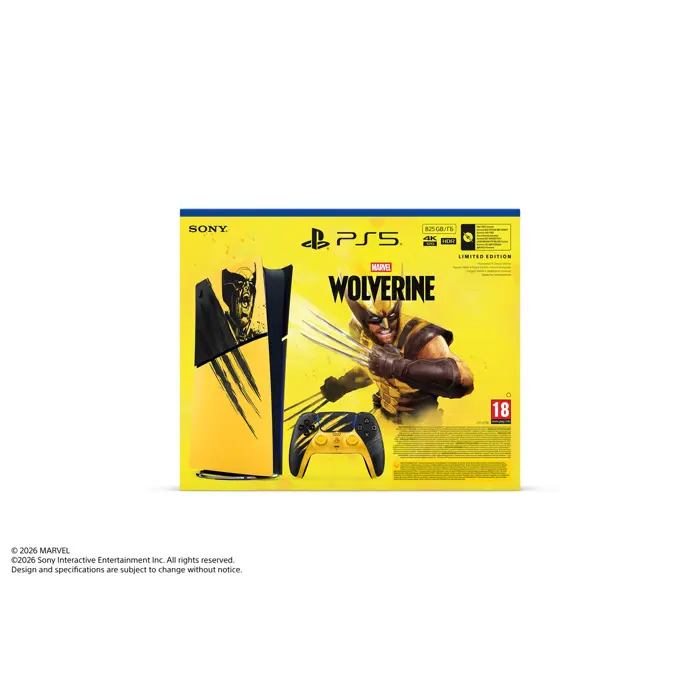 PlayStation 5 Digital Edition E chassis Marvel’s Wolverine Battle Yellow Limited Edition VCH - PREORDER 16.09.
