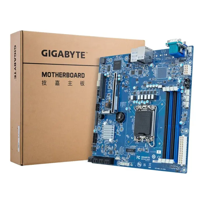Matična ploča Gigabyte MX34-BS0(MR) 1x LGA1700 Intel Xeon E-24XX C262 (4x DIMM, 8x SATA, 1xM.2, 2x1Gbe, IPMI, mATX)