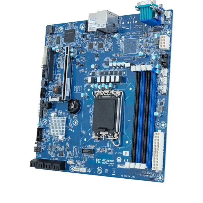 Matična ploča Gigabyte MX34-BS0(MR) 1x LGA1700 Intel Xeon E-24XX C262 (4x DIMM, 8x SATA, 1xM.2, 2x1Gbe, IPMI, mATX)