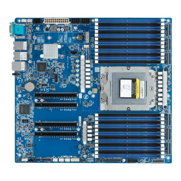 Matična ploča Gigabyte MZ33-AR0 1x SP5 AMD Epyc 9004 SoC (24x DIMM, 6x MCIO 8i, 1xM.2, 2x10Gbe, IPMI, E-ATX)