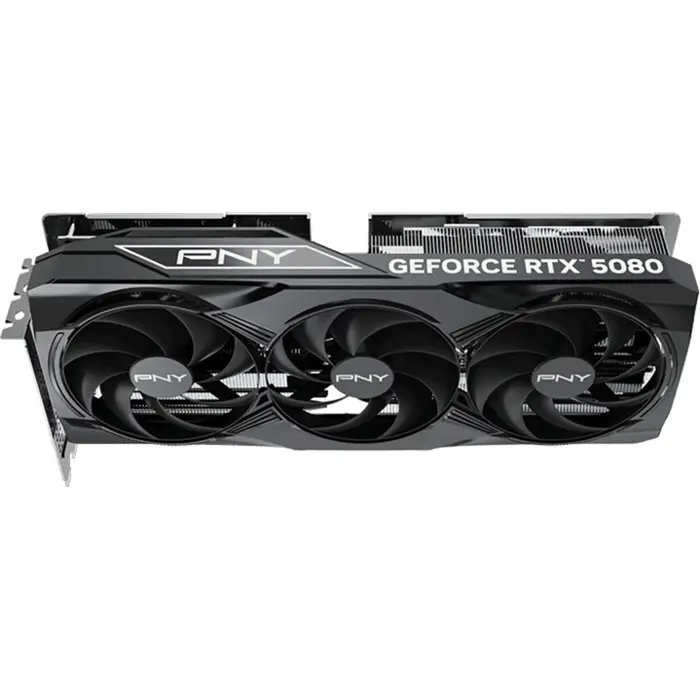 PNY GeForce RTX 5080 OC, graphics card DLSS 4, 3x DisplayPort, 1x HDMI 2.1