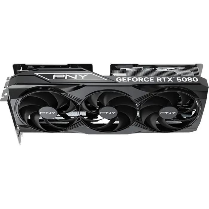 PNY GeForce RTX 5080 OC, graphics card DLSS 4, 3x DisplayPort, 1x HDMI 2.1