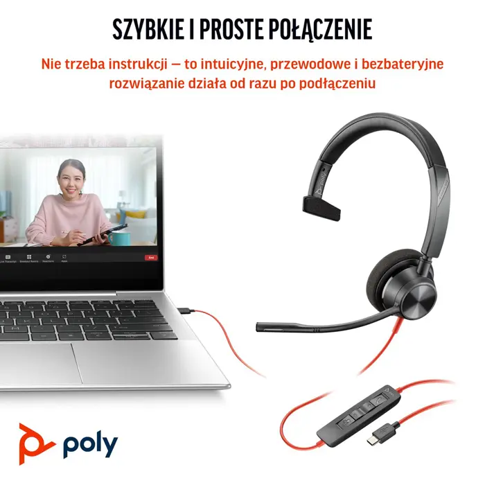 Poly Blackwire 3310 - headset
