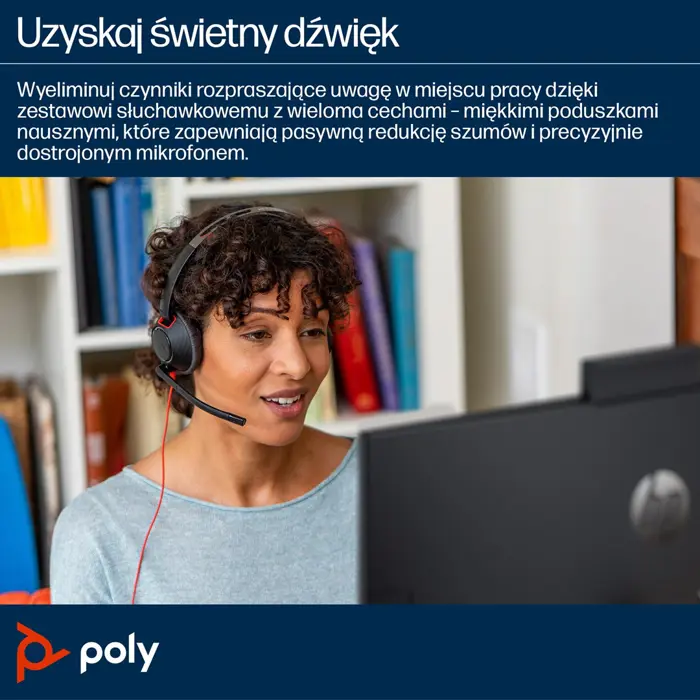 Poly Blackwire 5220 USB-C zertifiziert fĂĽr Skype/MS Teams