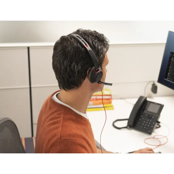 Poly Blackwire 5220 USB-C zertifiziert fĂĽr Skype/MS Teams