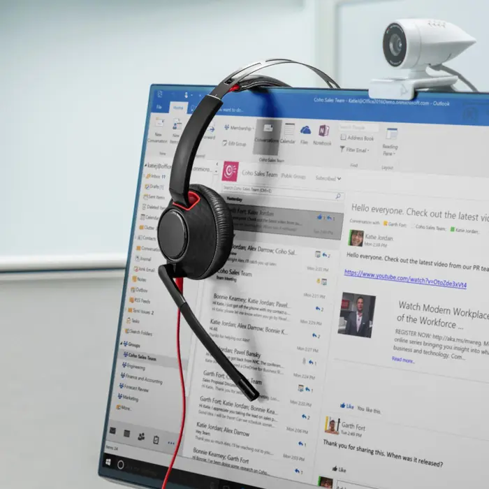 Poly Blackwire 5220 USB-C zertifiziert fĂĽr Skype/MS Teams
