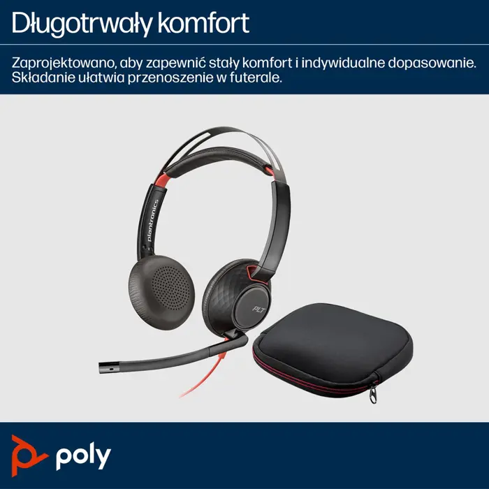 Poly Blackwire 5220 USB-C zertifiziert fĂĽr Skype/MS Teams