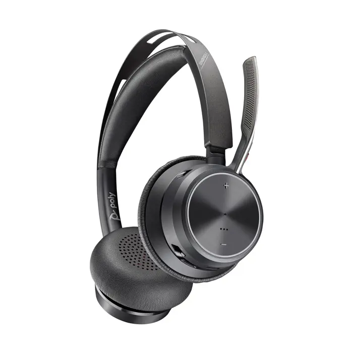 POLY Voyager Focus 2 USB-C-C Headset +USB-C/A Adapter +Charging Stand