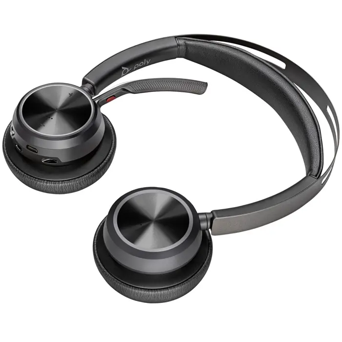 POLY Voyager Focus 2 USB-C-C Headset +USB-C/A Adapter +Charging Stand