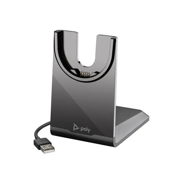 POLY Voyager Focus 2 USB-C-C Headset +USB-C/A Adapter +Charging Stand