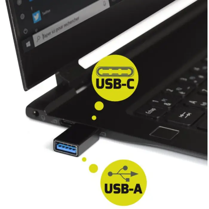 Port adapter USB-C M -> USB-A F, 2 kom
