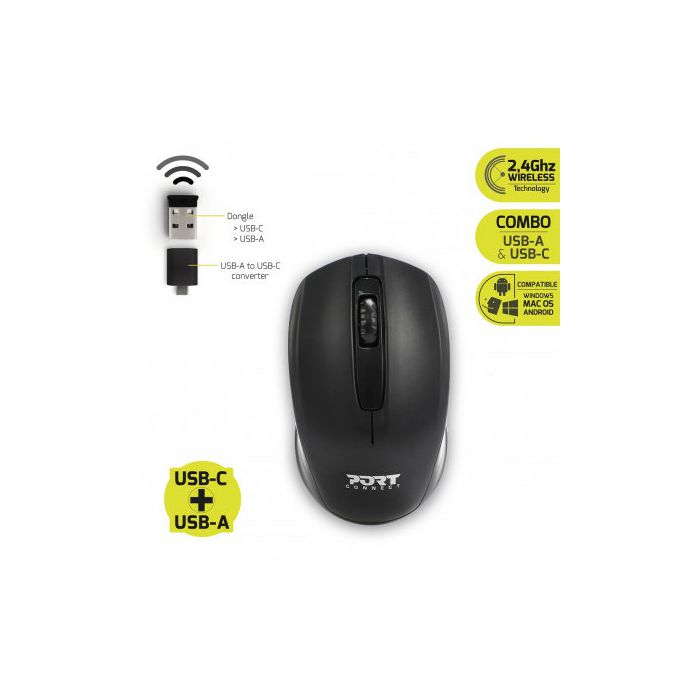 Port premium pack torba 17,3" + bežični miš, crna