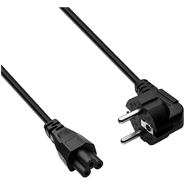 Power Cord AK-NB-01A for notebooks VDE IEC C5 250V/50Hz 1.5m