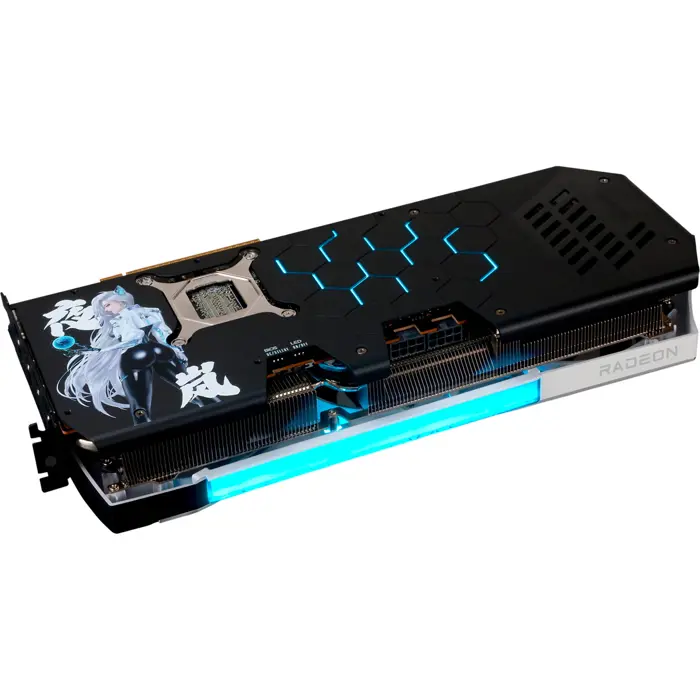 PowerColor Powercolor RX 9070 XT Hellhound REVA 16GB OC, graphics card black, RDNA4, GDDR6, 3x DisplayPort, 1x HDMI