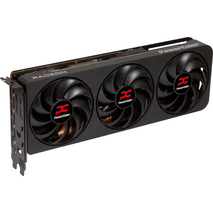 PowerColor Radeon RX 9070 XT Reaper 16GB, graphics card black, RDNA4, GDDR6, 3x DisplayPort, 1x HDMI