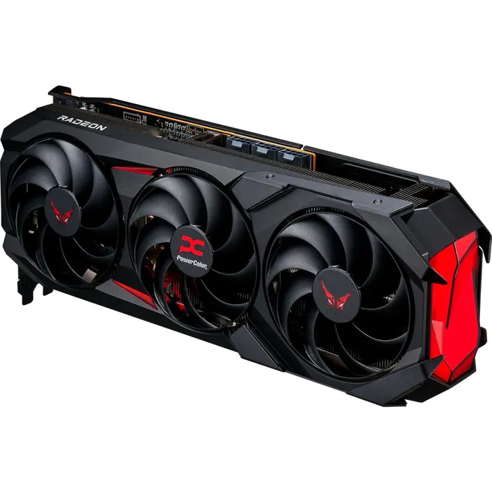 PowerColor Radeon RX 9070 XT Red Devil 16GB OC, graphics card black, RDNA4, GDDR6, 3x DisplayPort, 1x HDMI 2.1