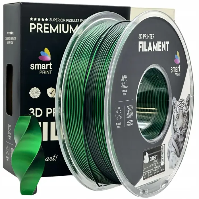 PREMIUM 3D FILAMENT PLA Dual Color black green 1KG