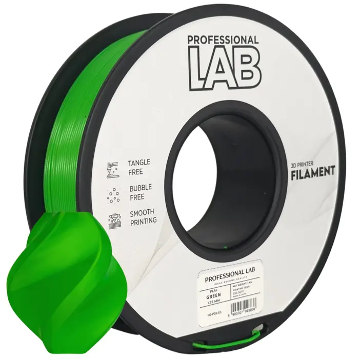 PREMIUM 3D FILAMENT PLA+ GREEN 1KG