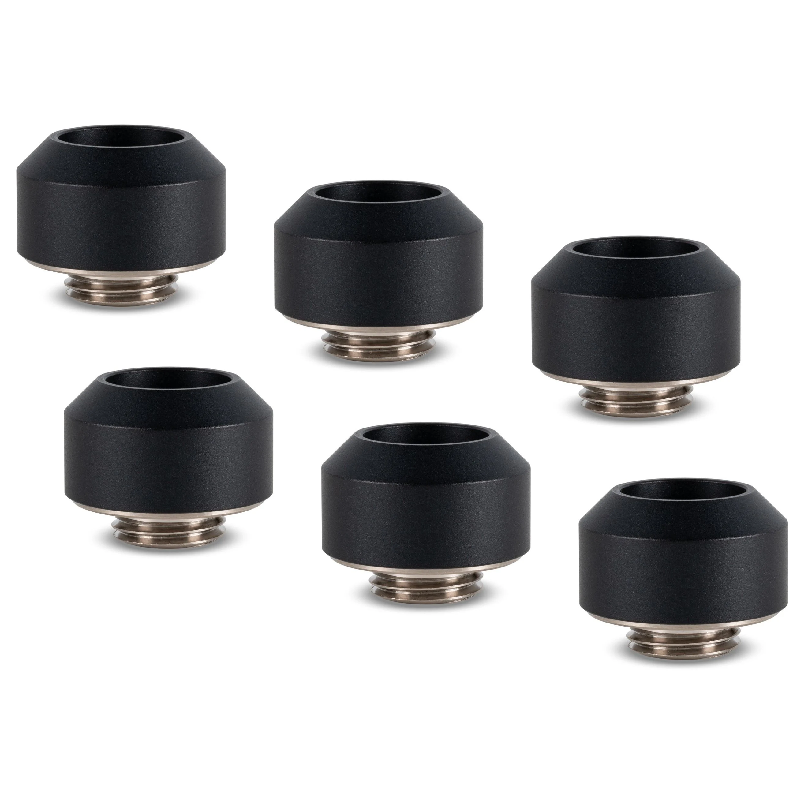 Optimus Hardtube Fitting, 12 mm, 6er Pack mit Werkzeug - black-OP-FIT-HARD-12MM-BLACK-6PACK