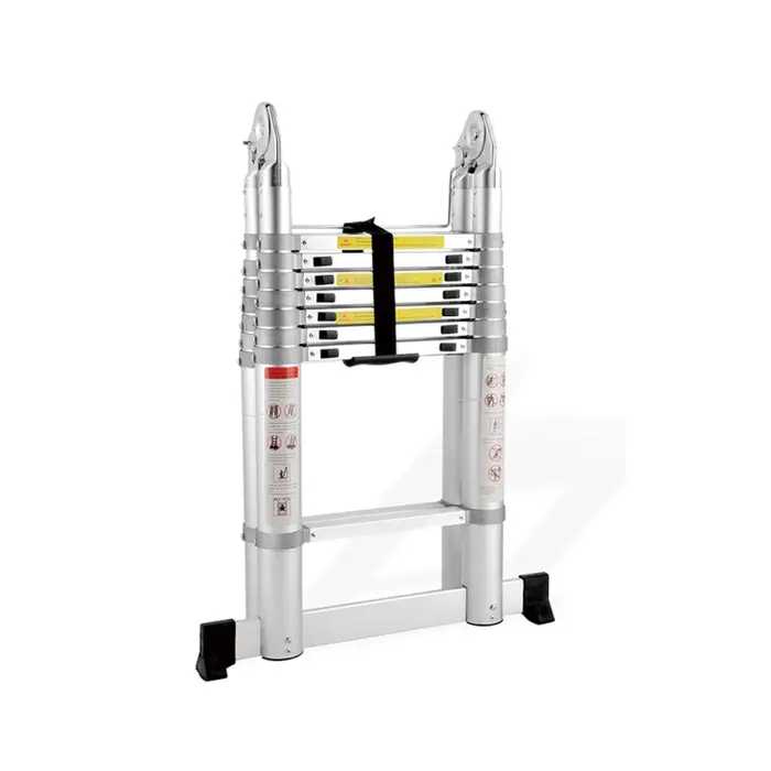 ProScope teleskopske ljestve (Preklopne) #DLT708F (2x8 stepenica / 237-500 cm) + stabilizator - PRO