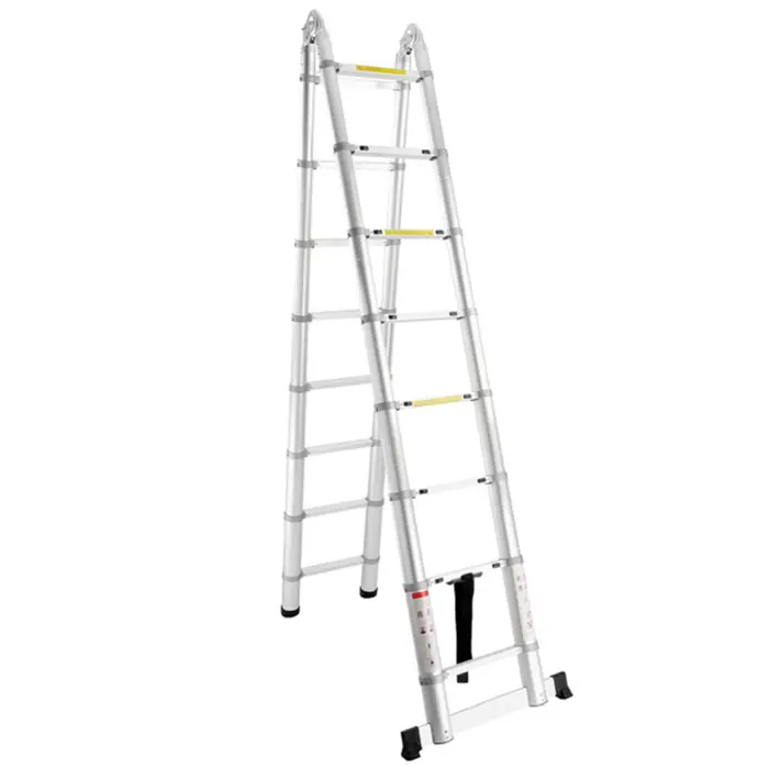 ProScope teleskopske ljestve (Preklopne) #DLT708F (2x8 stepenica / 237-500 cm) + stabilizator - PRO