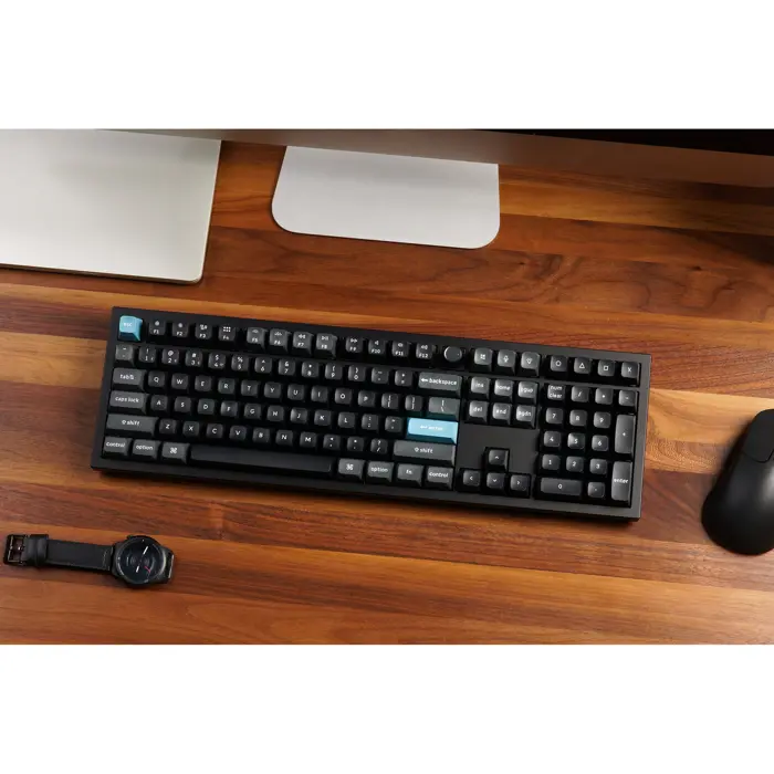 Q6 Ultra 8K (black, DE layout, Keychron Silk POM Red, hot-swap, aluminum frame, RGB)