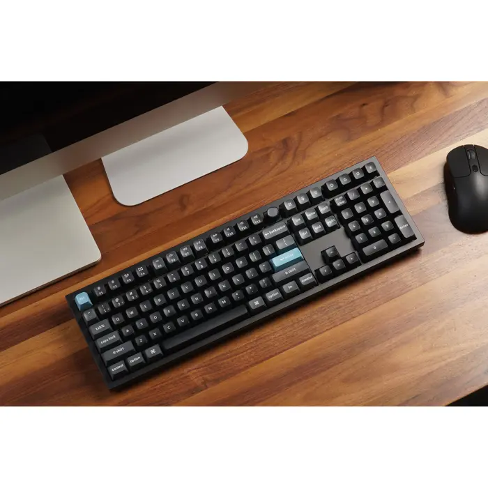 Q6 Ultra 8K (black, DE layout, Keychron Silk POM Red, hot-swap, aluminum frame, RGB)