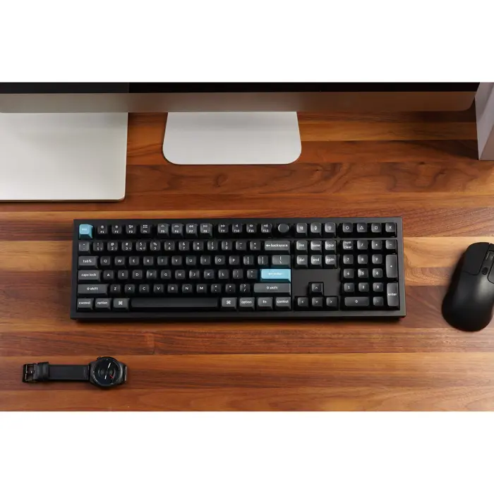 Q6 Ultra 8K (black, DE layout, Keychron Silk POM Red, hot-swap, aluminum frame, RGB)