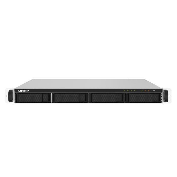 QNAP NAS server 1U rack for 4 disks, 2GB ram, 2x 10Gb SFP+ network