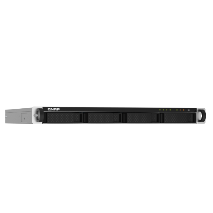 QNAP NAS server 1U rack for 4 disks, 2GB ram, 2x 10Gb SFP+ network