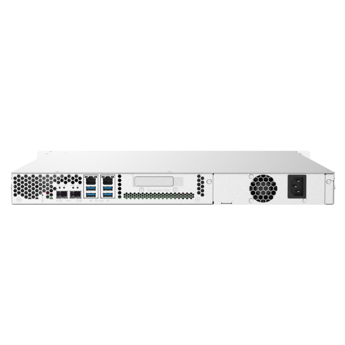 QNAP NAS server 1U rack for 4 disks, 2GB ram, 2x 10Gb SFP+ network