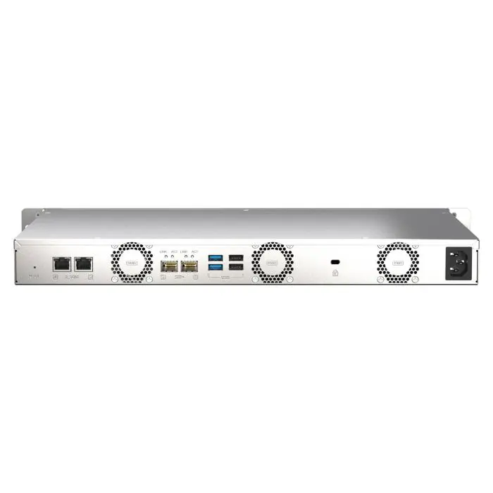 QNAP NAS server 1U rack short, 4GB ram, 10Gb network