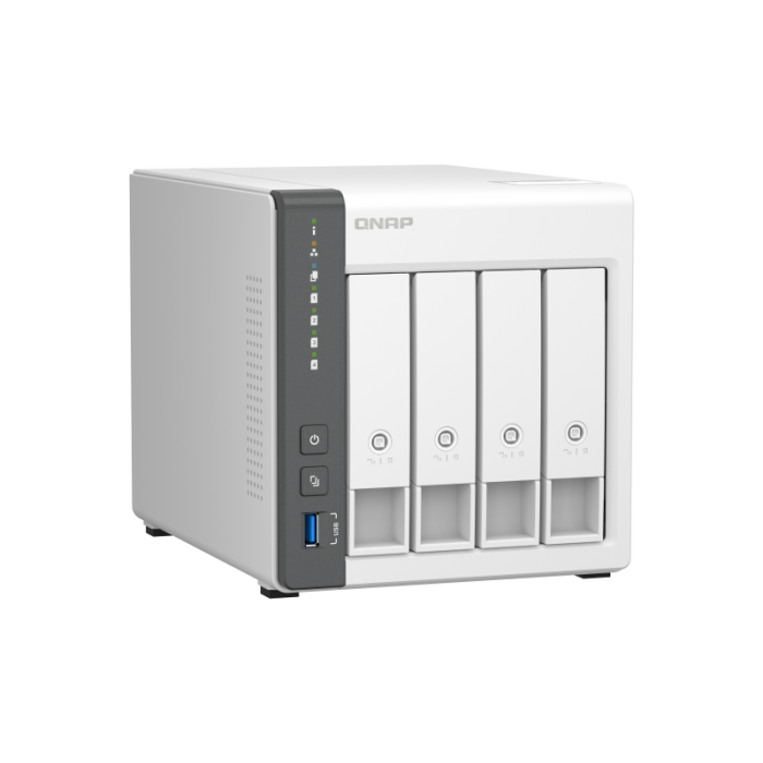 QNAP NAS server for 4 disks, 4GB ram, 2.5Gb network