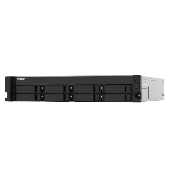 QNAP NAS server for 8 disks, 4GB ram, 2x 10Gb SFP+, 2x 2.5Gb network