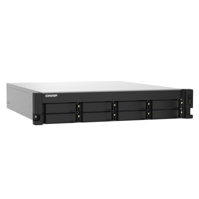 QNAP NAS server for 8 disks, 4GB ram, 2x 10Gb SFP+, 2x 2.5Gb network