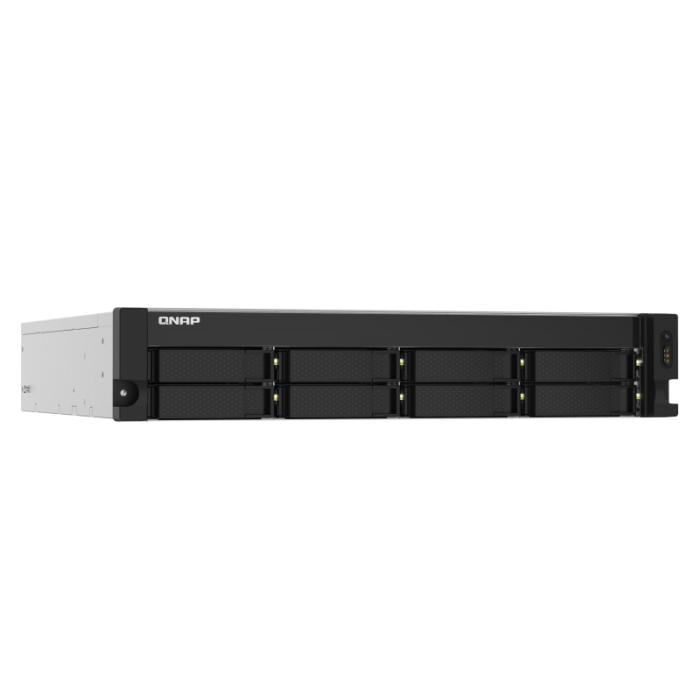 QNAP NAS server for 8 disks, 4GB ram, 2x 10Gb SFP+, 2x 2.5Gb network