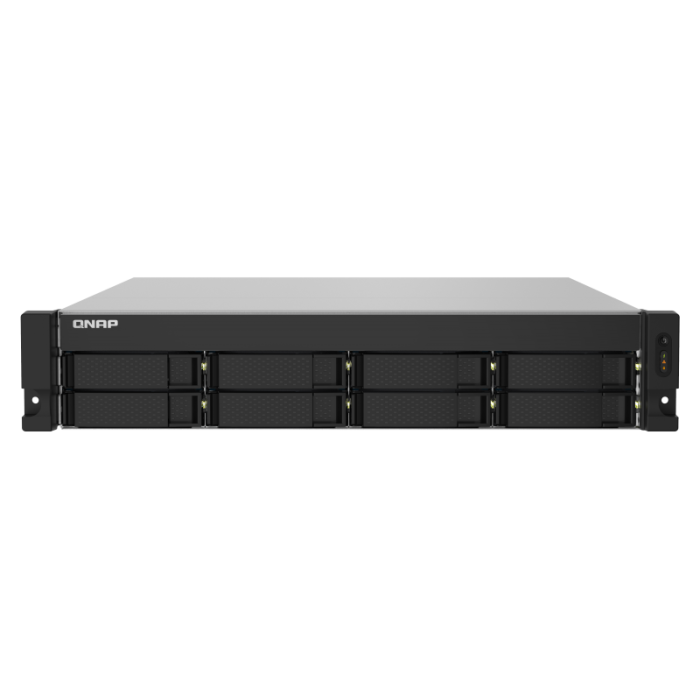 QNAP NAS server for 8 disks, 4GB ram, 2x 10Gb SFP+, 2x 2.5Gb network