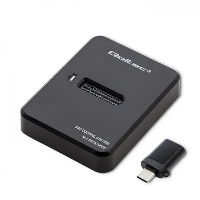 Qoltec 50314 storage drive enclosure SSD enclosure Black M.2