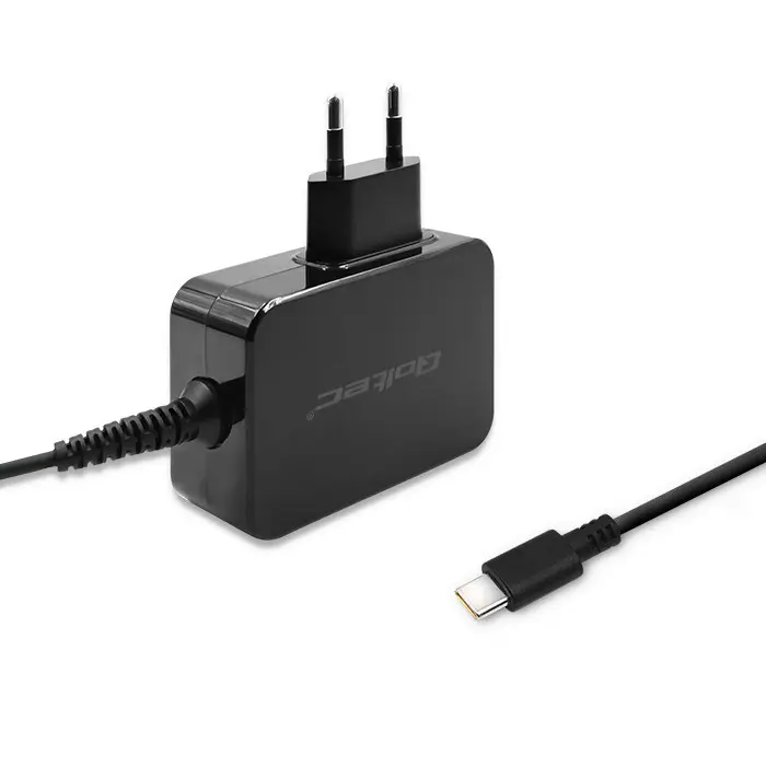 Qoltec 51024 Charger | 65W | 5-20V | 3-3.25A | USB type C | PD | Black