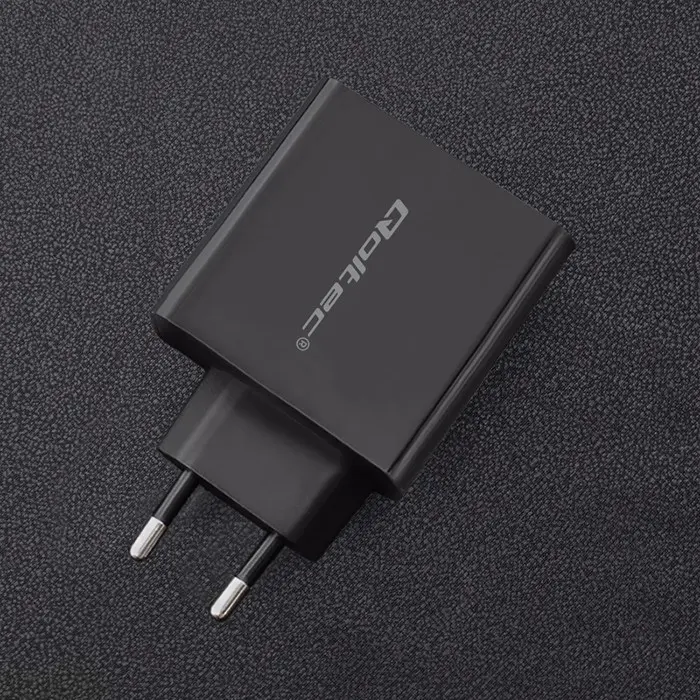 Qoltec 51717 Charger | 45W | 5-20V | 2.25-3A | USB type C PD | USB | Black