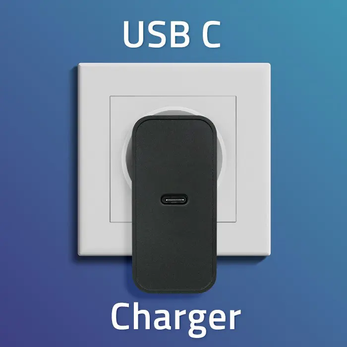 Qoltec 52379 Super Quick PD Charger | 1xUSB-C | 65W | 5-20V | 3-3.25A | Black